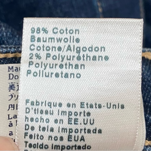 ALEXA CHUNG for AG A-line Button Front MIDI Denim Skirt Size 27 - Picture 13 of 15